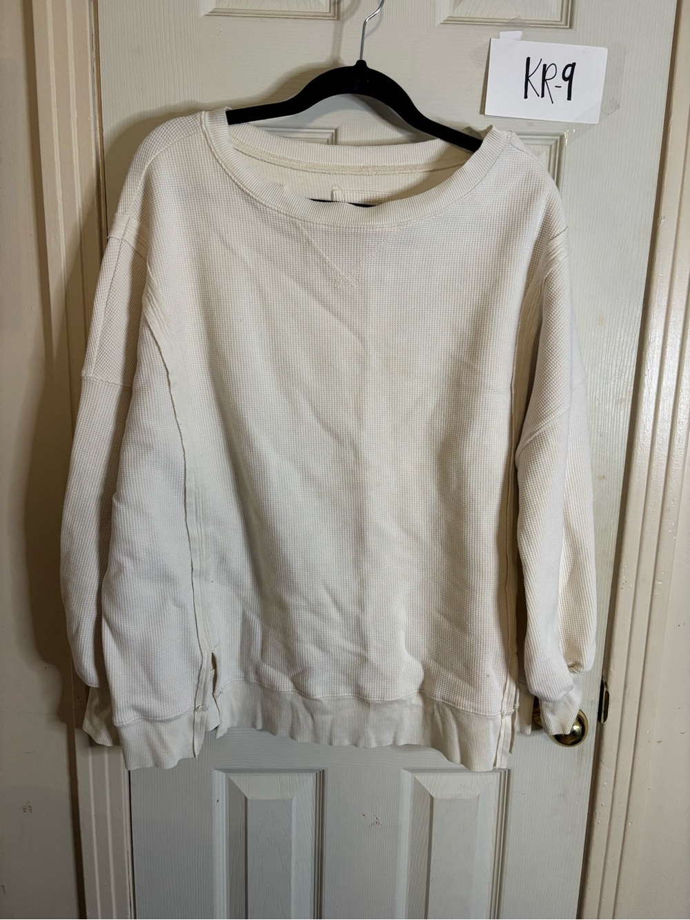 Women's Cream Crewneck Sweater